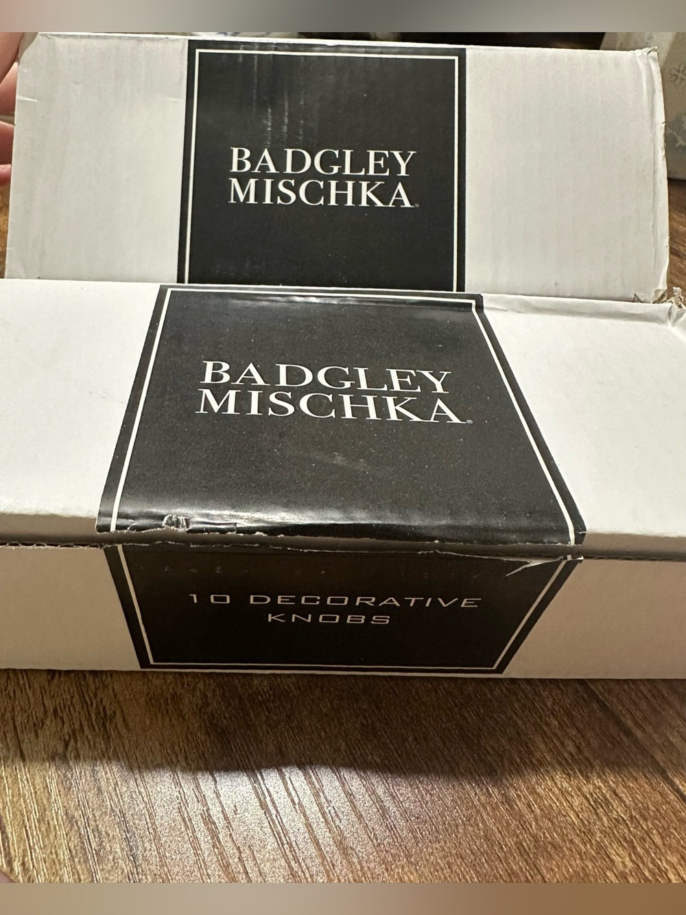 Badgley Mischka round silver & rose quartz decorative drawer knobs/ pulls